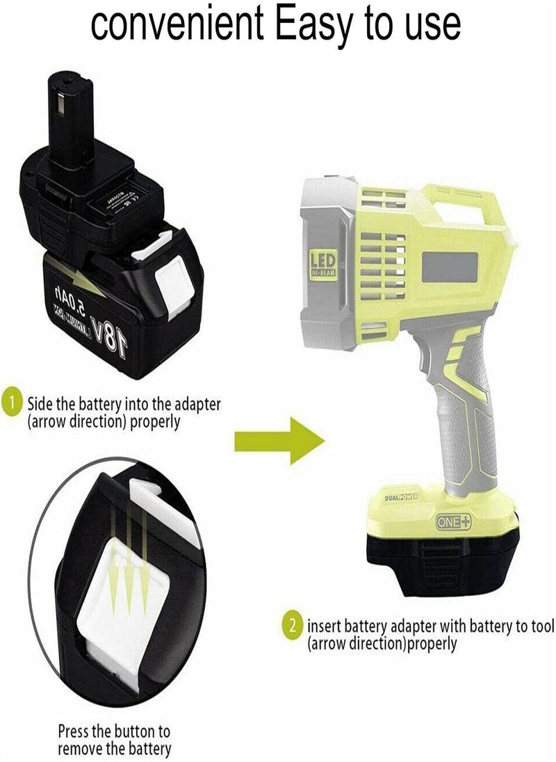 GGOOT - Battery Adapter - MT20RNL Battery Converter Adapter,Convenient Portable Battery Adapter Converter Use with 18V Tools, Power Tools for 18V Lithium Battery P107 P108 P103 ABP101 - Image 1