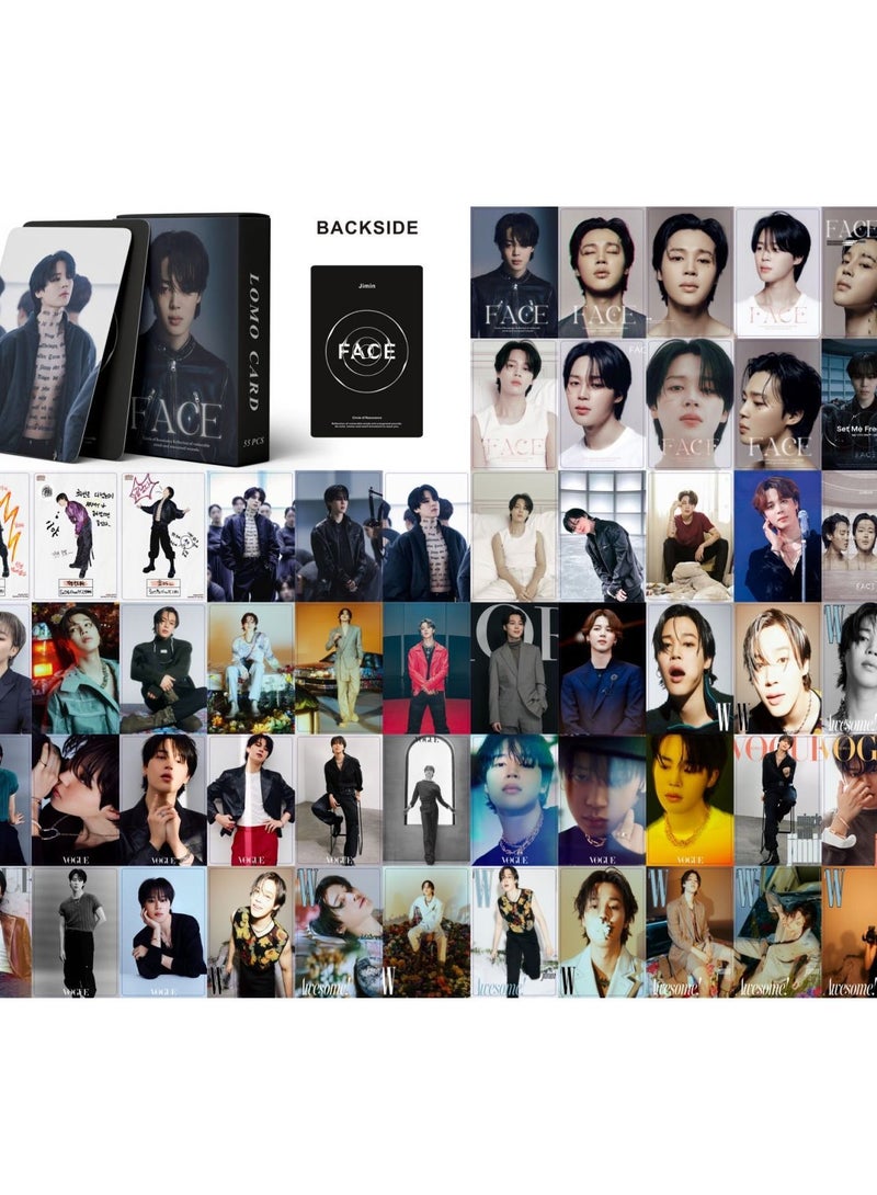 EHOME 55-Piece BTS Jimin Single New Album Face Special Photo Filio Lomo Card  - Image 2