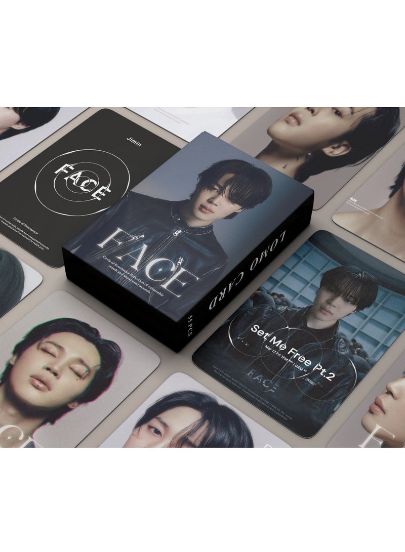 EHOME 55-Piece BTS Jimin Single New Album Face Special Photo Filio Lomo Card  - Image 1