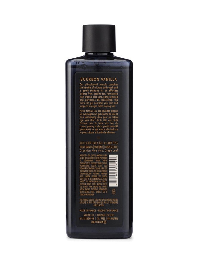 Mistral Men's Body Wash & Shampoo, Bourbon Vanilla 13.5 oz | 2-in-1 Natural Shower Gel for Men | SLS, Paraben & Phthalate Free | Natural Men’s Body Wash, Moisturizing Bath Gel - Made in France - Image 2