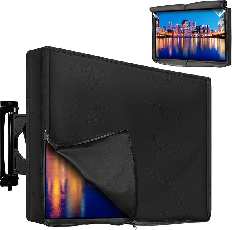 2win2buy Outdoor TV Cover 41 to 43 Inch Weatherproof, Waterproof Outside TV Covers Heavy Duty 600D Oxford TV Covers Outdoor TV Screen Protectors Shield with Full Zippers for Flat Screen Outdoor TVs - Image 1