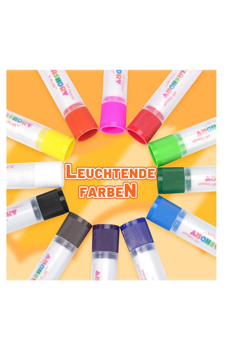 YPLUS Paint Sticks for Kids, Flashdry Tempera Paint Stick for Toddler, 12 Colors Non-toxic Washable Coloring Art Supplies for Ages 2-4 3-5 - Image 5