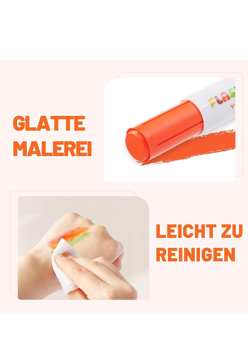 YPLUS Paint Sticks for Kids, Flashdry Tempera Paint Stick for Toddler, 12 Colors Non-toxic Washable Coloring Art Supplies for Ages 2-4 3-5 - Image 4