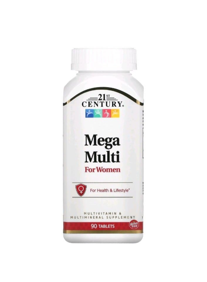 21st CENTURY Mega Multi for Women 90 Tablets  - Image 1