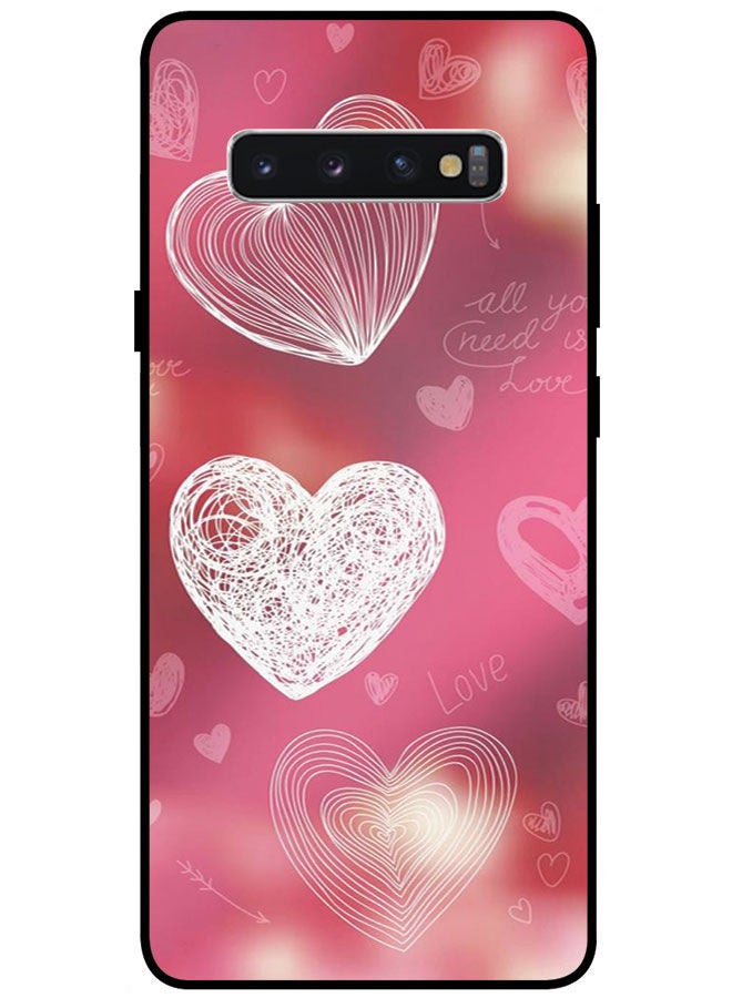 Protective Case Cover For Samsung Galaxy S10 Smart Series Printed Protective Case Cover for Samsung S10 Hearts
