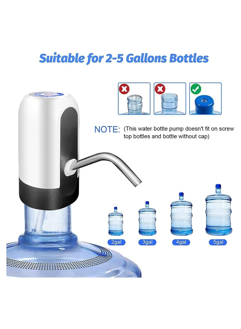 ELTRAZONE Gallon Water Bottle Pump, USB Charging Portable Electric Water Pump for for for 2-5 Gallon Jugs USB Charging Portable Water Dispenser for Office, Home, Camping, Kitchen and etc - Image 5