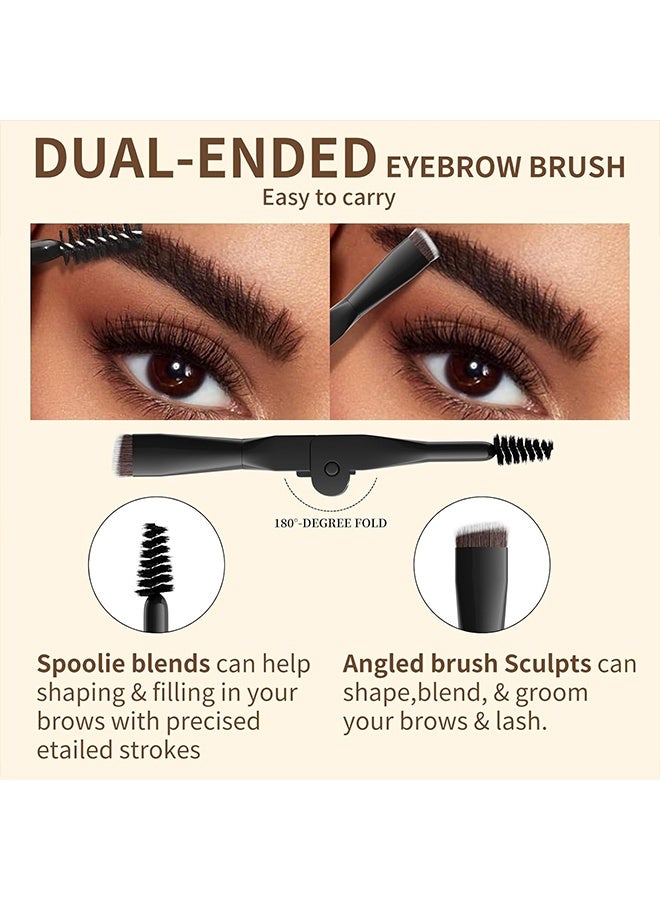 HelloKiss Two Colors Eyebrow Pomade,Natural Long Lasting Waterproof Eyebrow Makeup Gel with Eyebrow Brush Eyebrow Color Cream and Eyebrow Styling Brow Shaping Gel Pomade Light Brown and Dark Brown 01 - Image 4