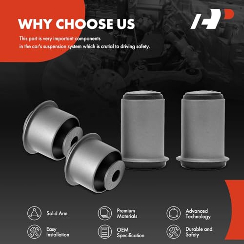 A-Premium Set of 4, Front Lower Control Arm Bushing Kit, Compatible with Chevrolet Camaro & Pontiac Firebird, 1993-2002 - Image 5