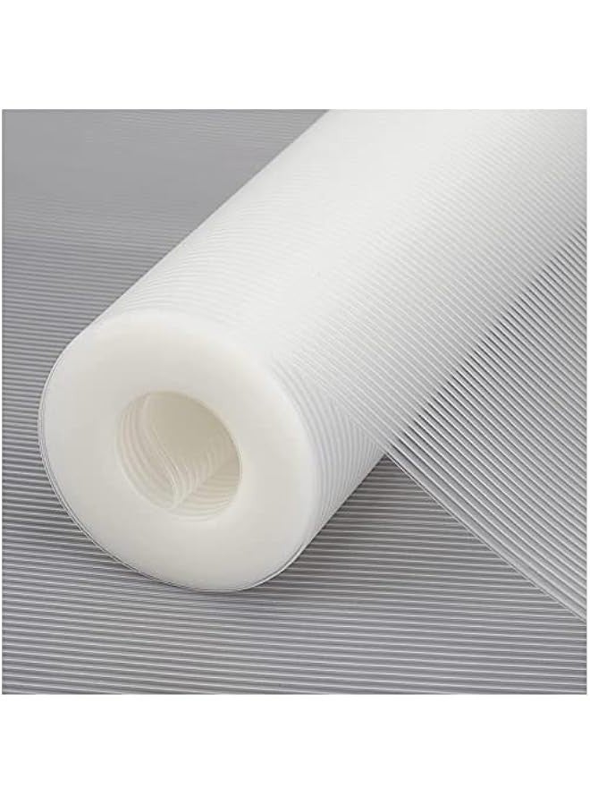 بيوينتي بطانة رفوف غير لاصقة للأدراج، بطانة خزانة من مادة ايفا قابلة للغسل، بطانة رفوف غير قابلة للانزلاق للخزائن (شفافة) من EAQQWWY بحجم (30 × 150) - Image 1