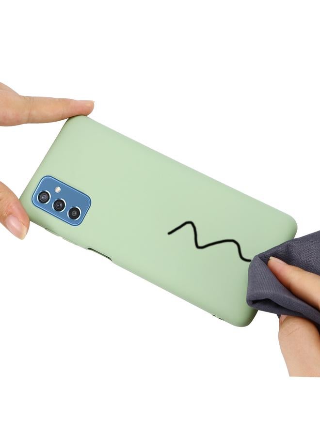 اس-توب جراب لهاتف Samsung Galaxy M52 5G، جراب سيليكون سائل بلون نقي - Image 5