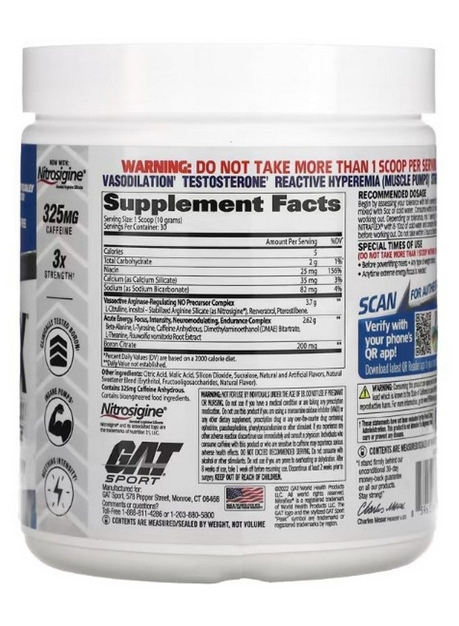 GAT Sport NITRAFLEX Blue Raspberry 10.6 oz 300 g - Image 2