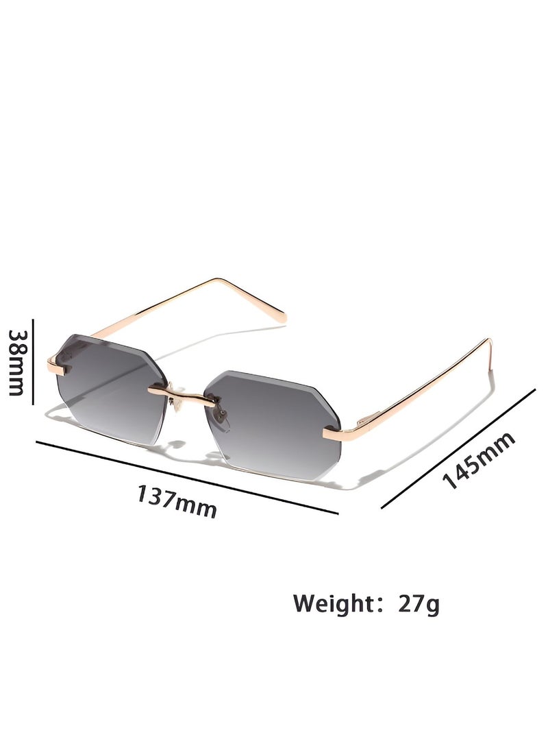 ريتي نظارة شمسية رجالي ونسائي بإطار معدني أنيق وعدسات مستقطبة مع حماية من الأشعة فوق البنفسجية | نظارات موضة فاخرة للقيادة والسفر والرحلات والأنشطة الخارجية | تصميم عصري وخفيف الوزن - Image 5