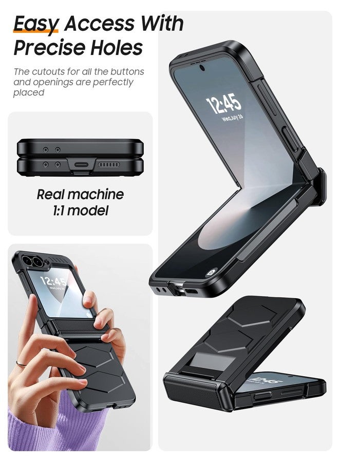 غطاء Vizvera لهاتف Samsung Z Flip 4 - أسود - Image 5