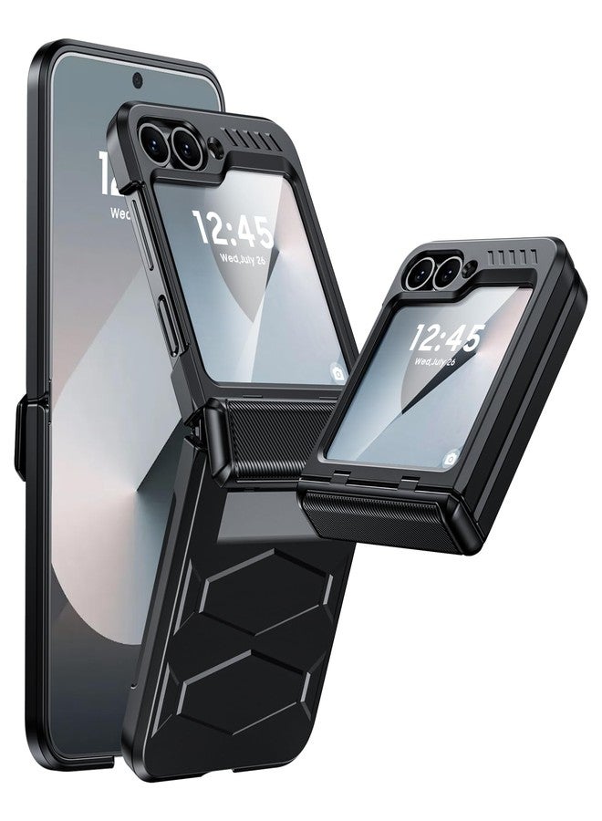 غطاء Vizvera لهاتف Samsung Z Flip 4 - أسود - Image 1