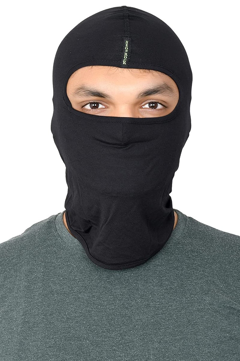 SOUL eTHICS Unisex Premium Cotton Breathable, Stretchable Full Face Mask for Winter, Dust, Cold, Protection, Bike Riding, Helmet Cap, and All Other Outdoor Activities (Full Rider Mask), Black - Image 1