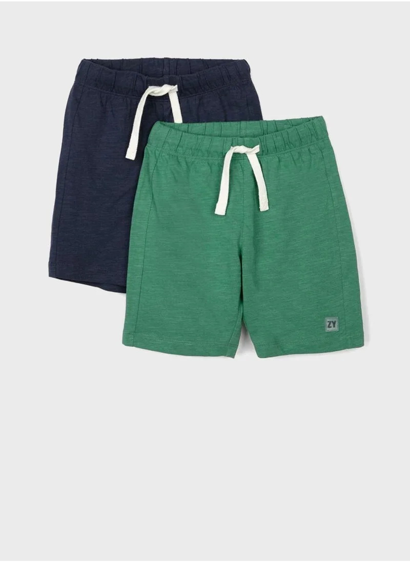 زيبي Kids 2 Pack Assorted Shorts