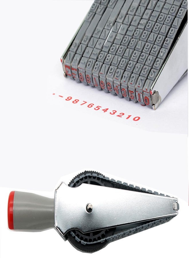 ZENG 12-Digit Adjustable Roller Stamp - Customizable Alphabet (A-Z), Numbers (0-9) & Symbols for Office, School, Multicolor (6x6.9x16.8cm) - Image 4