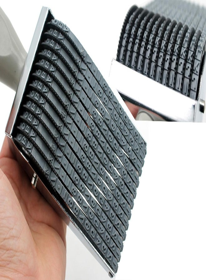 ZENG 12-Digit Adjustable Roller Stamp - Customizable Alphabet (A-Z), Numbers (0-9) & Symbols for Office, School, Multicolor (6x6.9x16.8cm) - Image 5