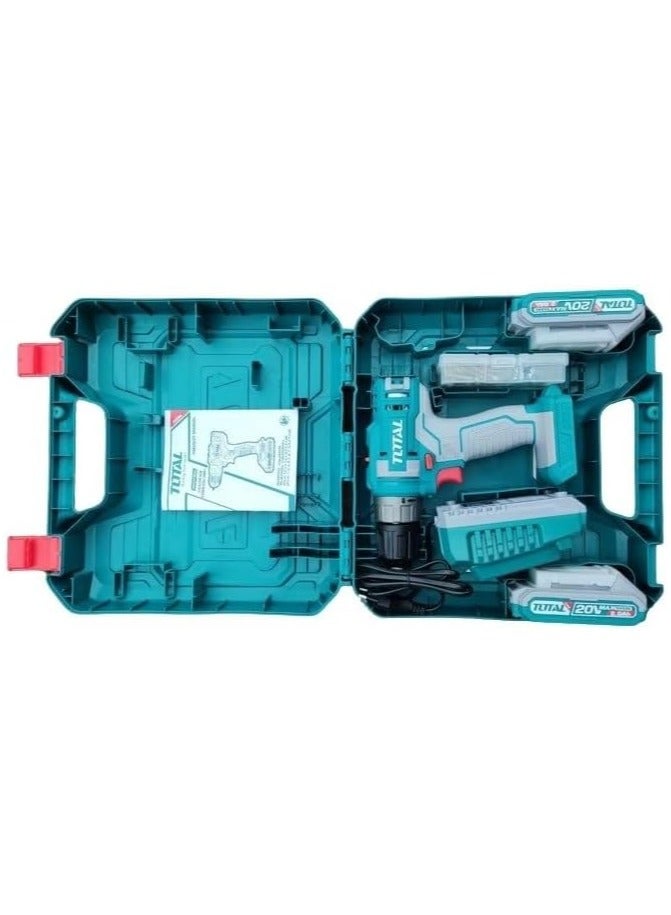 TOTAL 20V Cordless Drill With Battery And Charger TDLI200528 - Image 4