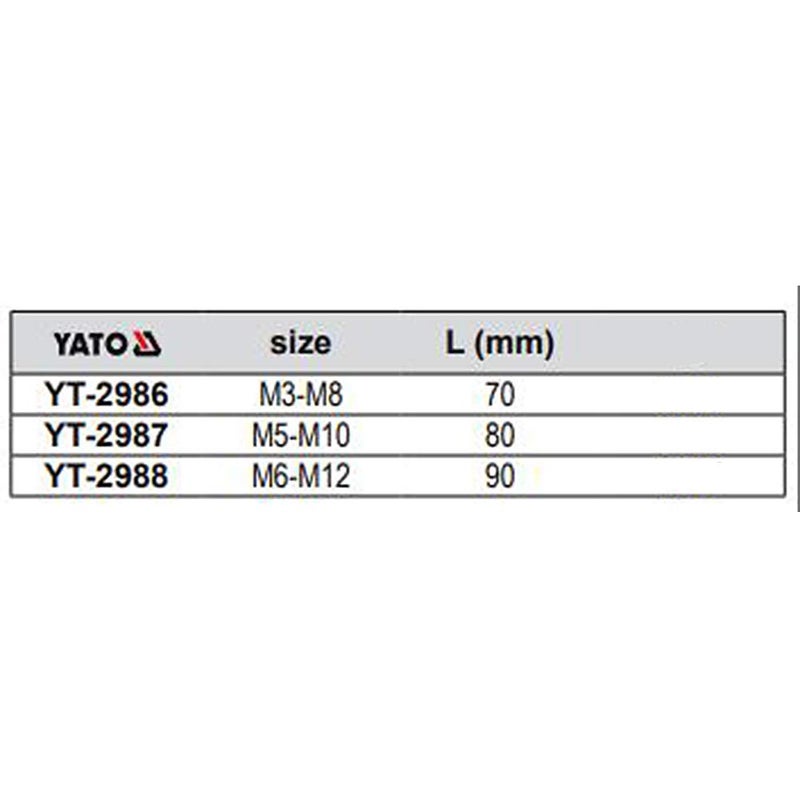 Yato YatoYT2988 TAP HOLDER M6M12 steel and black  - Image 2
