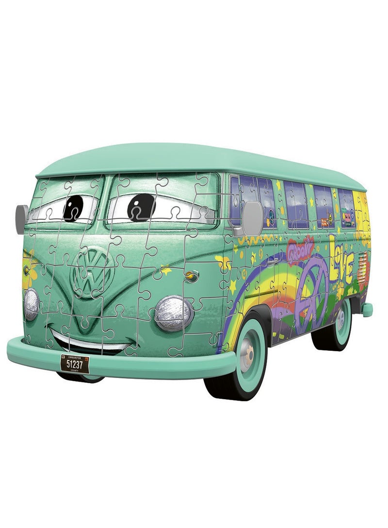 Ravensburger لعبة بازل 3D من ديزني بيكسار سيارات فليمور فورد T1 - 162 قطعة بلاستيكية، عجلات دوارة، تجميع سهل، نموذج زخرفي قابل للجمع - للأعمار 8+ | 11185‑5 - Image 2