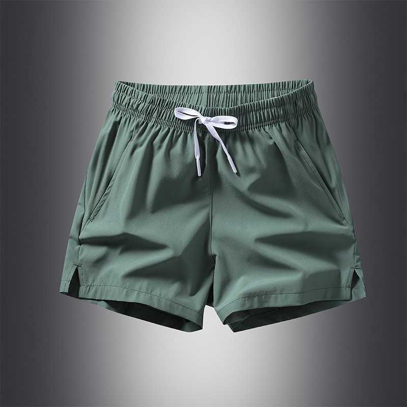 2023 New Men'S Casual Shorts Breathable Elastic Loose Straight Shorts Men'S Ice Silk Casual Pants Beach Pants For Men - Image 5