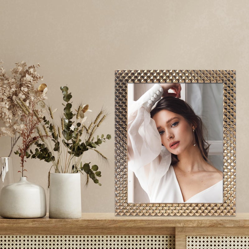 لورانس فرايمز إطارات لورانس إطارات الماس الإطار المعدني المصقول 8x10 الذهب - Image 3