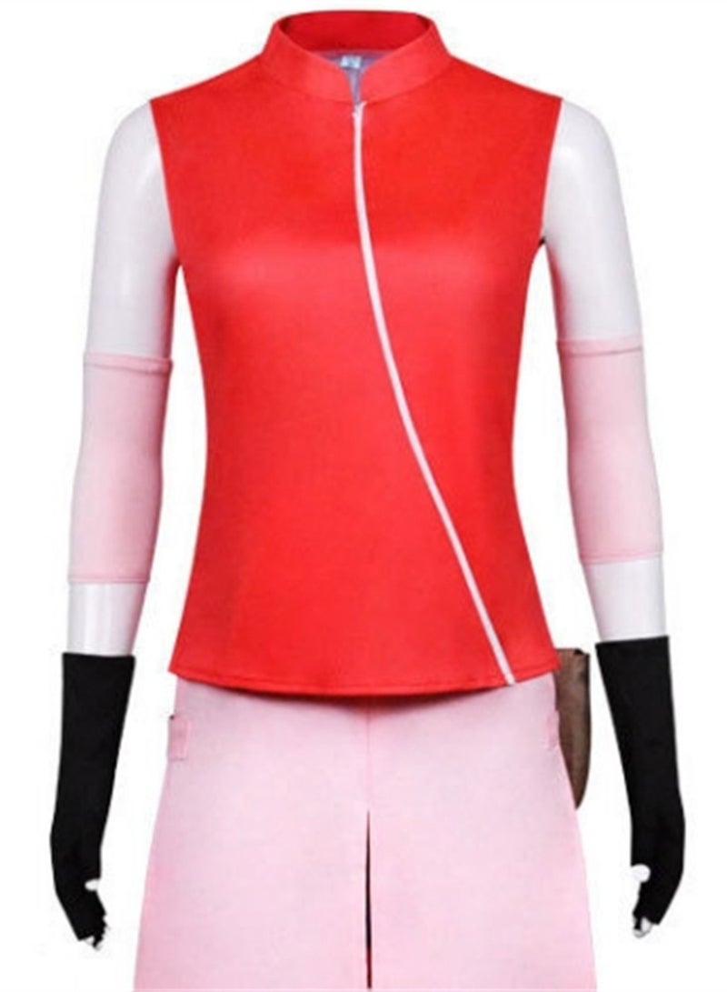Naruto Sakura cos costume Haruno Sakura cosplay suit costume stage performance costume stage dress up costume - Image 3