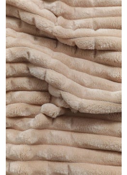 MERINOS Modern Line 3 Piece Blanket Set (Double) Mocha  - Image 3
