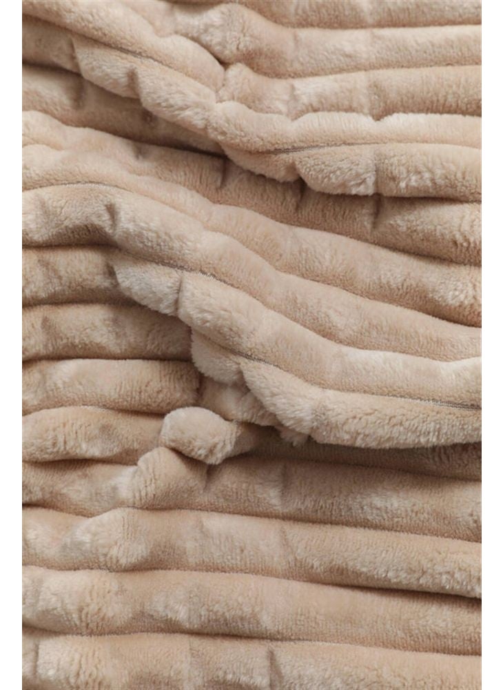 MERINOS - Modern Line 3 Piece Blanket Set (Double) Mocha - Image 1