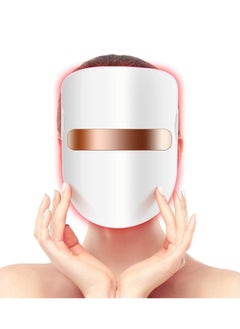 LED Light Therapy Mask, Light Therapy Acne Treatment LED Mask, 3 Color LED Face Mask Light Therapy Facial Treatment, Therapy Mask for Acne Fine Lines Wrinkles & Rosacea