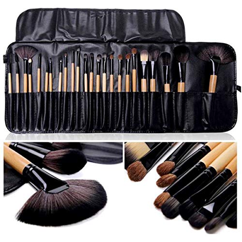 Jiaoer Set of 24 make up Brushes Set with Black Pouch - Image 1