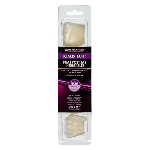 AMERICANAILS .COM Americanails RealisTech Practice Hand Insertable Fingernails 100ct - Image 2