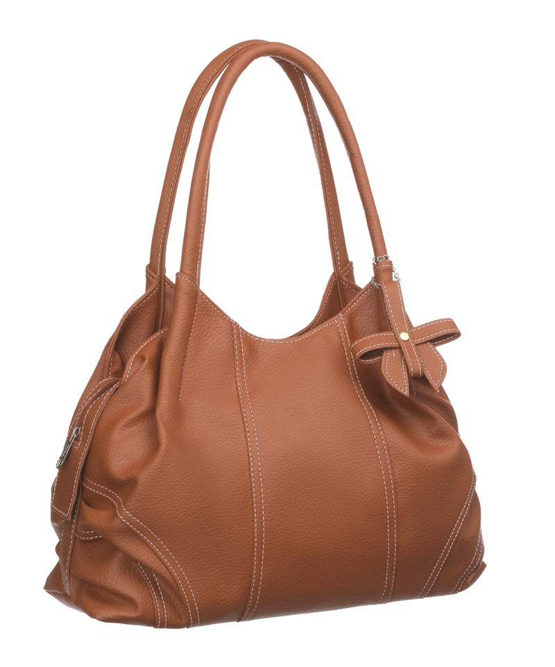 Fostelo Women's Style Diva Satchel Tote Handbag for Women | Ladies Purse | Stylish Shoulder Bag | Gift For Women | Tan - Image 1