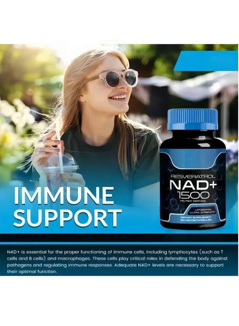 فوز اليوم مكمل NAD الغذائي، 1500 مجم - مكمل NAD+ شحمي (ليبوزومي) - كبسولات فائقة القوة، 90 كبسولة - Image 4