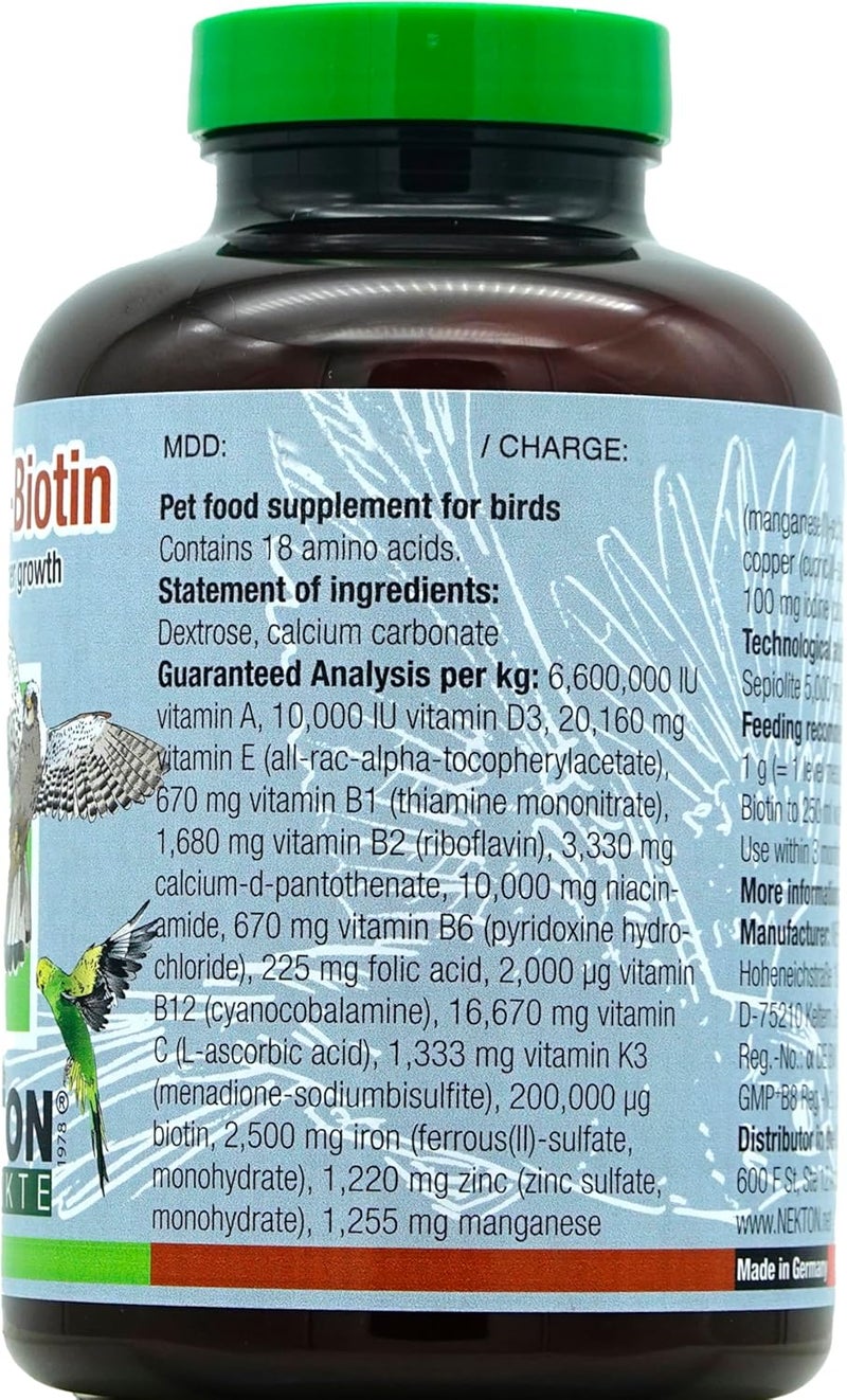 نيكتون بيوتين لتغذية الريش (Nekton-Biotin for Feathering)، 330 جرام (11.64 أونصة). - Image 2