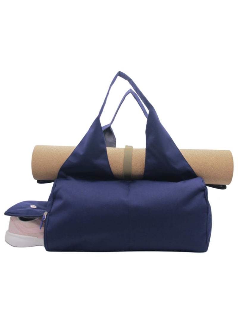 آنا Dry and Wet Separation Independent Shoe Compartment Yoga Bag for Yoga Mat - Portable Fitness Gym Tote - Image 4
