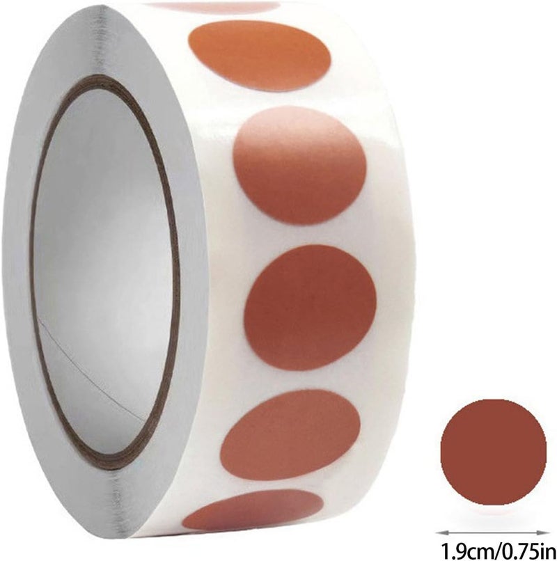 6 Rolls Adhesive Dot Labels for Classroom Organization, Inventory Coding, Storage Box & File Marking Red Dot Sticker - Image 3