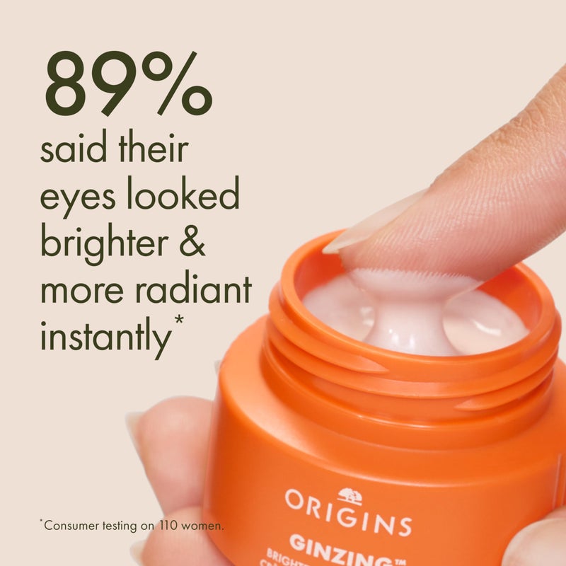 Origins GinZing Brightening Eye Cream with Vitamin C & Niacinamide| Visibly Reduces Dark Circles, Warm, 0.5 Fl Oz - Image 3