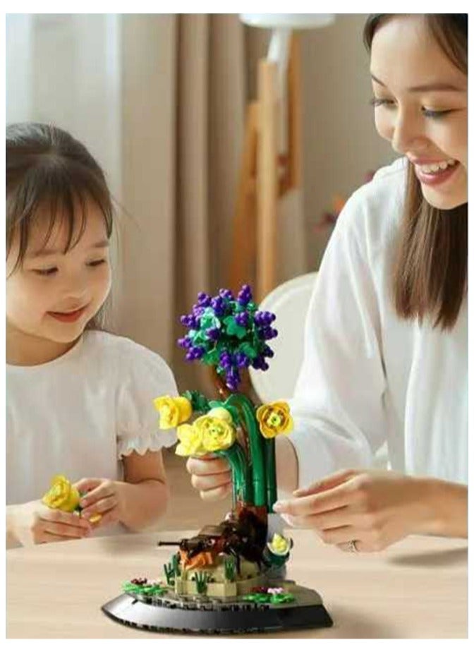 mould king 10176 Insect Collection Ant Building Set,Insect and plant plastic ornaments， adults and children boys and girls, parent-child interaction project, 385 pieces - Image 2