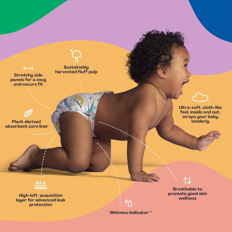 Hello Bello Premium Baby Diapers Size 6 I 17 Count of Disposeable ExtraAbsorbent Hypoallergenic and EcoFriendly Baby Diapers with Snug and Comfort Fit I Sleepy Sloth - Image 4