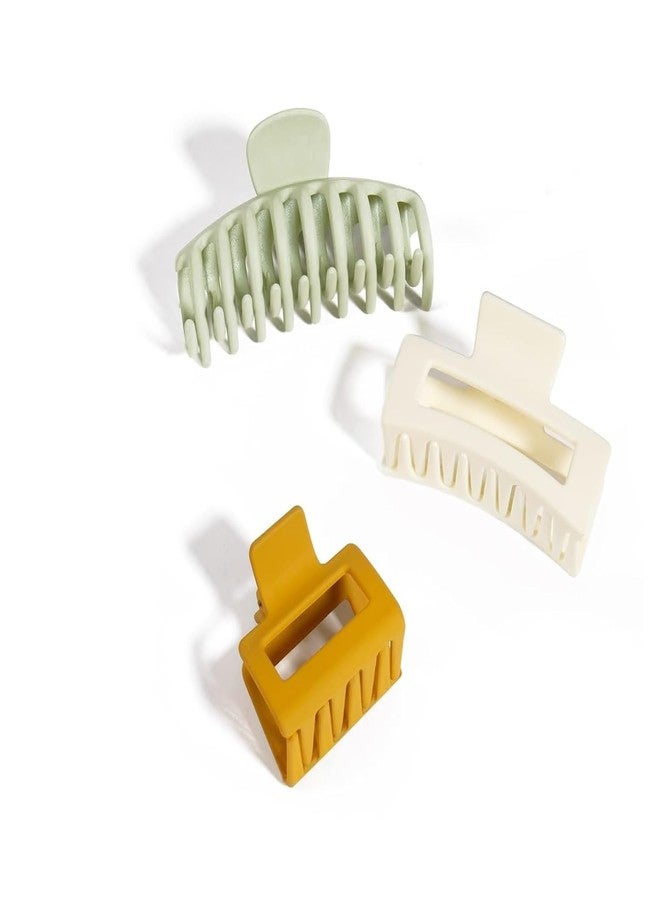 EPARTY 3 PCSClaw Hair Clips Nonslip Large Claw Clip For Women Thin Hair, 90's Strong Hold Hair Clips For Thick Hair Hair Clips For Women - Image 1
