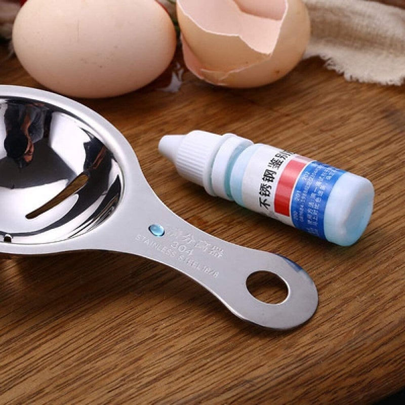 SHIDHMI SHIDHMI Egg Separator Premium 304 Stainless Steel Egg Yolk Separator Dishwasher Safe Egg White Separator Professional Egg Separator Tool for Baking Cake Egg Custards Mayonnaise and More - Image 5