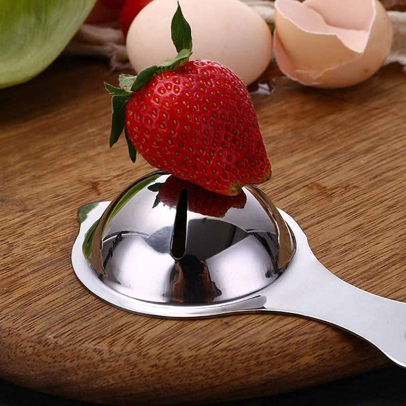 SHIDHMI SHIDHMI Egg Separator Premium 304 Stainless Steel Egg Yolk Separator Dishwasher Safe Egg White Separator Professional Egg Separator Tool for Baking Cake Egg Custards Mayonnaise and More - Image 3