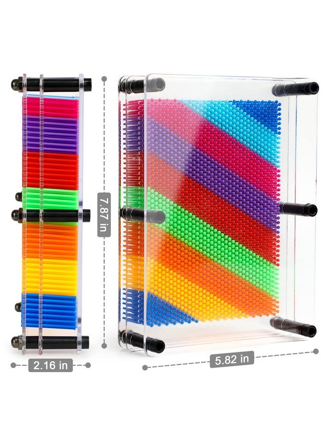 ENJSD 3D Pin Art Toy, Pin Art Board Toy for Kids, Sensory Toys for Age 3, 4, 5, 6, 7, 8, 9, 10+ Years Old Kids Boys Girls, Toddler Birthday Gifts Baby Girl Boy (Multicolor) - Image 3