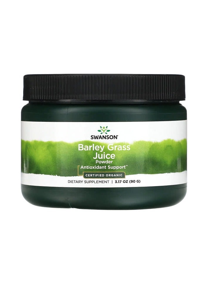 SWANSON مسحوق عصير عشبة الشعير، 3.17 أونصة (90 جم)