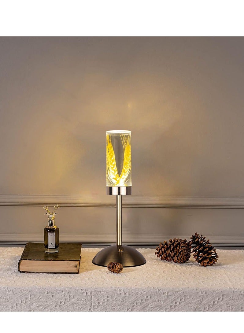 Barley Eternity Flower Acrylic LED Table Lamp, Creative Night Light, Bedroom Nightstand Ambiance Decor Accessory - Image 2