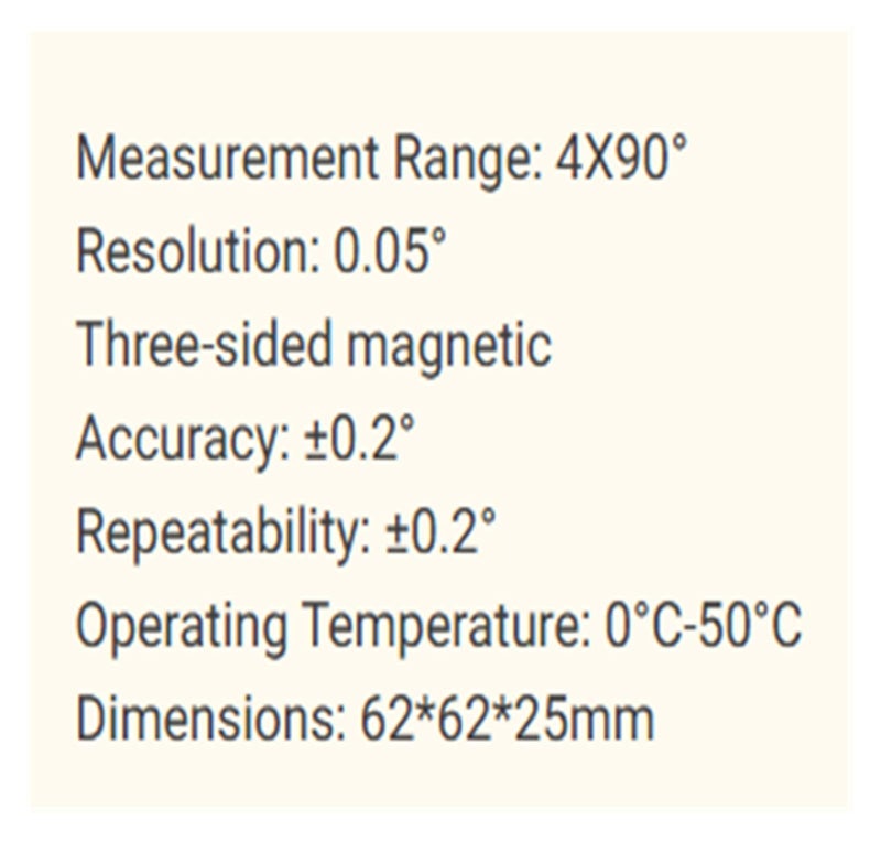 Digital Inclinometer Electronic Angle Gauge Three Sided Magnetic Measuring Tool - Image 4