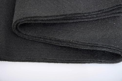 FOLGOS Soft Black Felt Fabric 36"X 72"/ 1.6mm Thick Sewing Patwork Material Large Craft Felt Roll Fabric by The Yard - Image 4