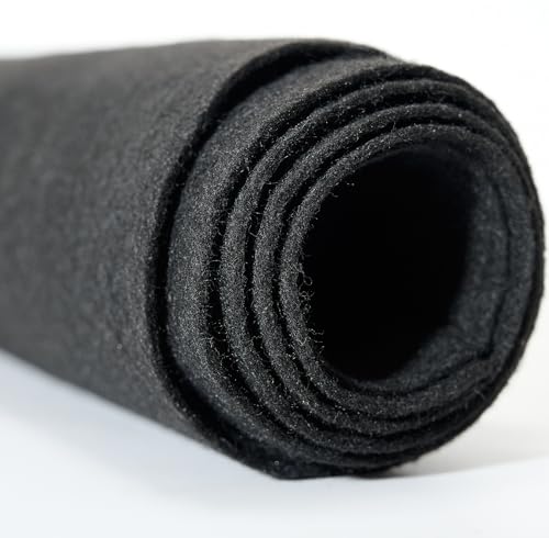 FOLGOS Soft Black Felt Fabric 36"X 72"/ 1.6mm Thick Sewing Patwork Material Large Craft Felt Roll Fabric by The Yard - Image 2